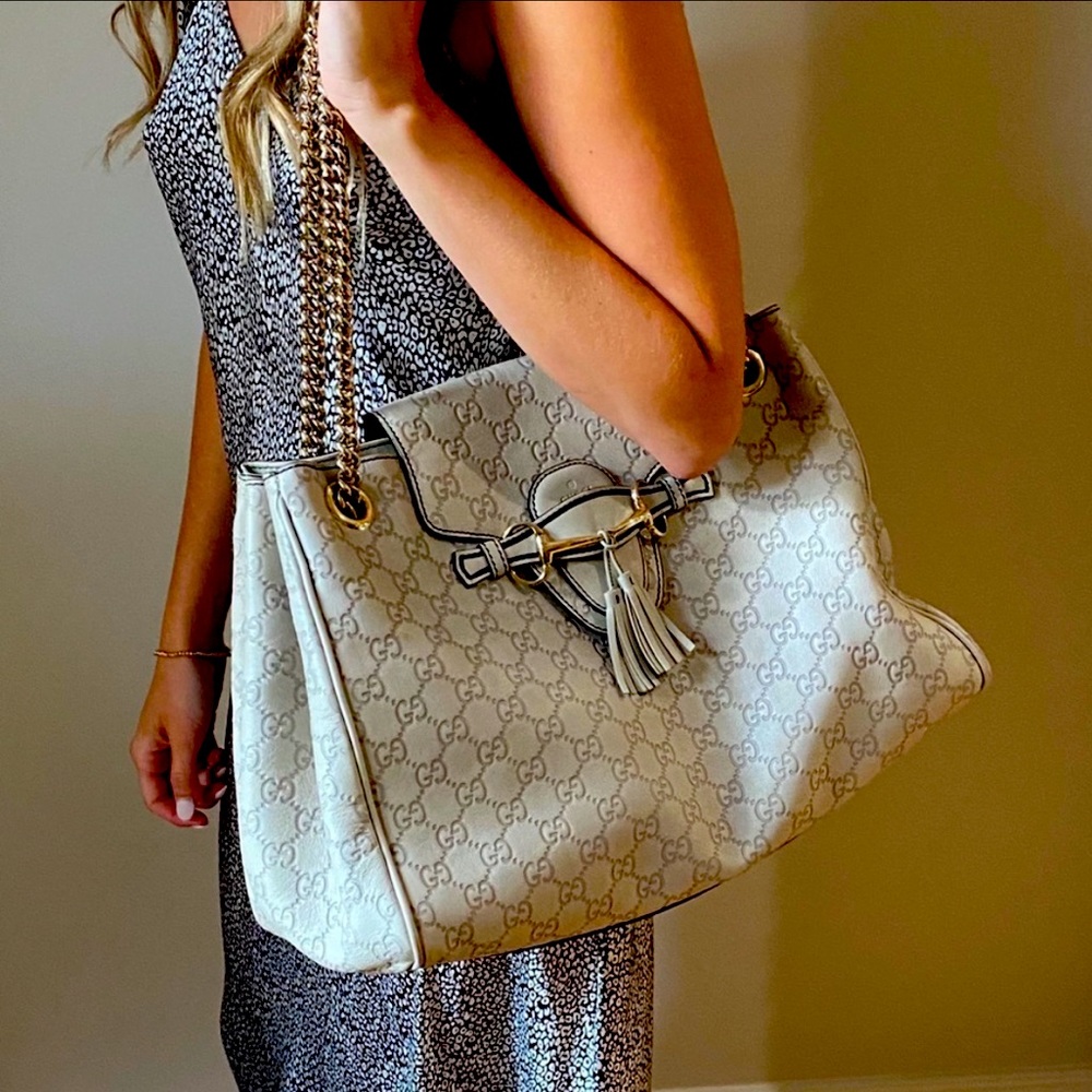 ♥️Gucci “Emily” Guccissima Tote/Wallet set♥️